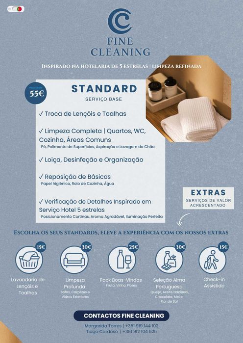 Serviços de Limpeza (alojamento local, particulares) Cleaning Service