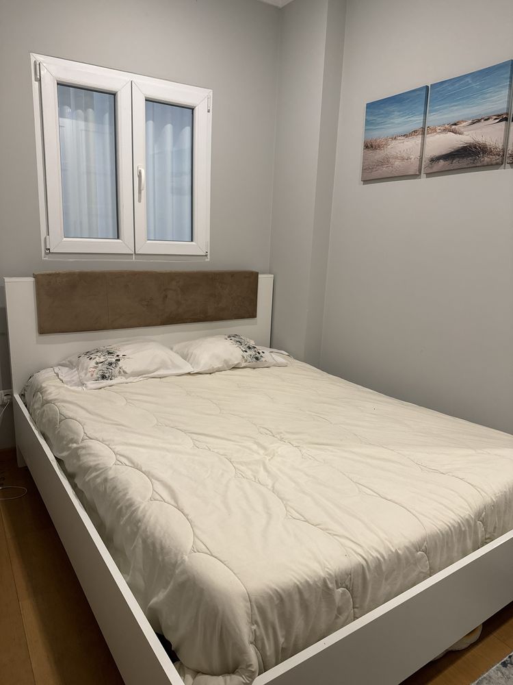 CAMA 200X160 - Arco (Branco/ Carvalho Grandson)