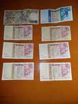 8 notas uma de 2000 escudos 1 de 1000 escudos e 6 de 500 escudos.