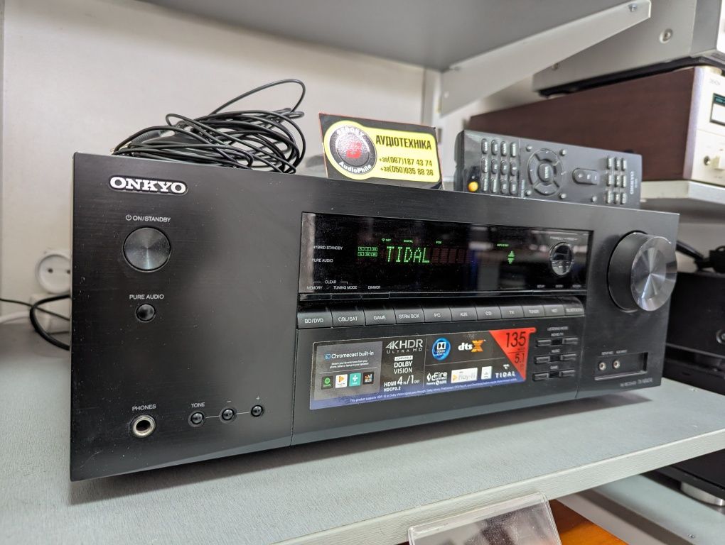 5.1 AV-ресивер Onkyo TX-NR474. Dolby Atmos/4K/FLAC/NET/BT/HDMI