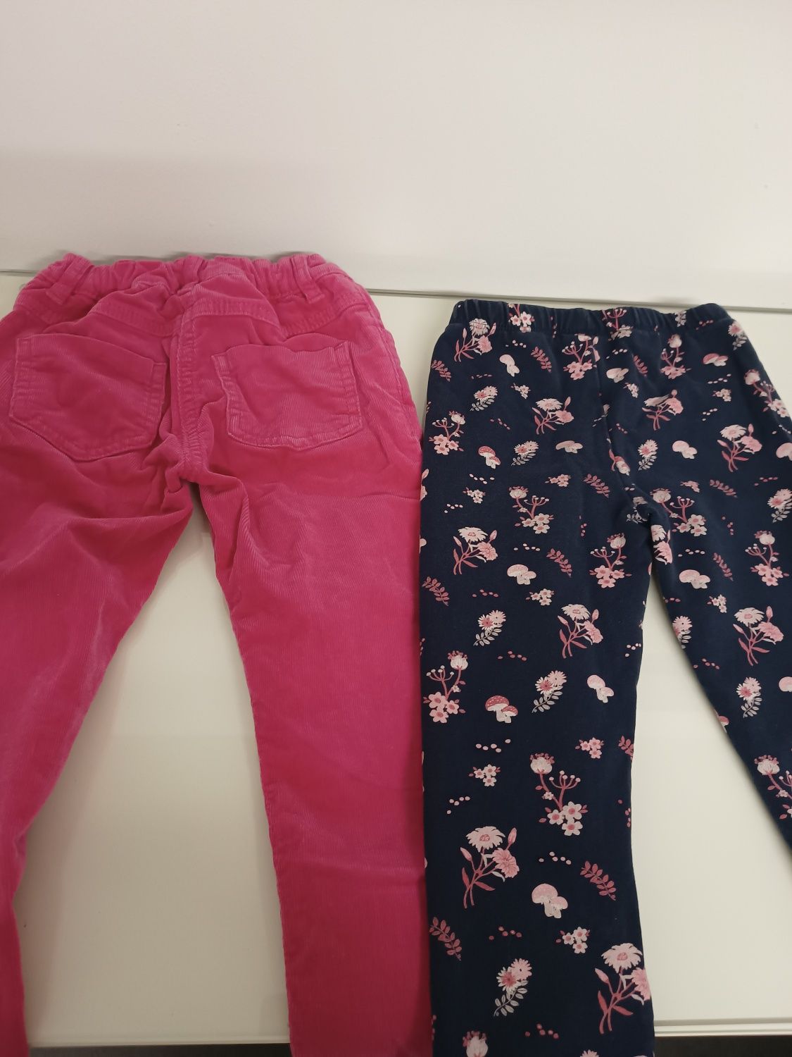 Spodnie 110, sztruksy, leginsy dla dziewczynki Topolino