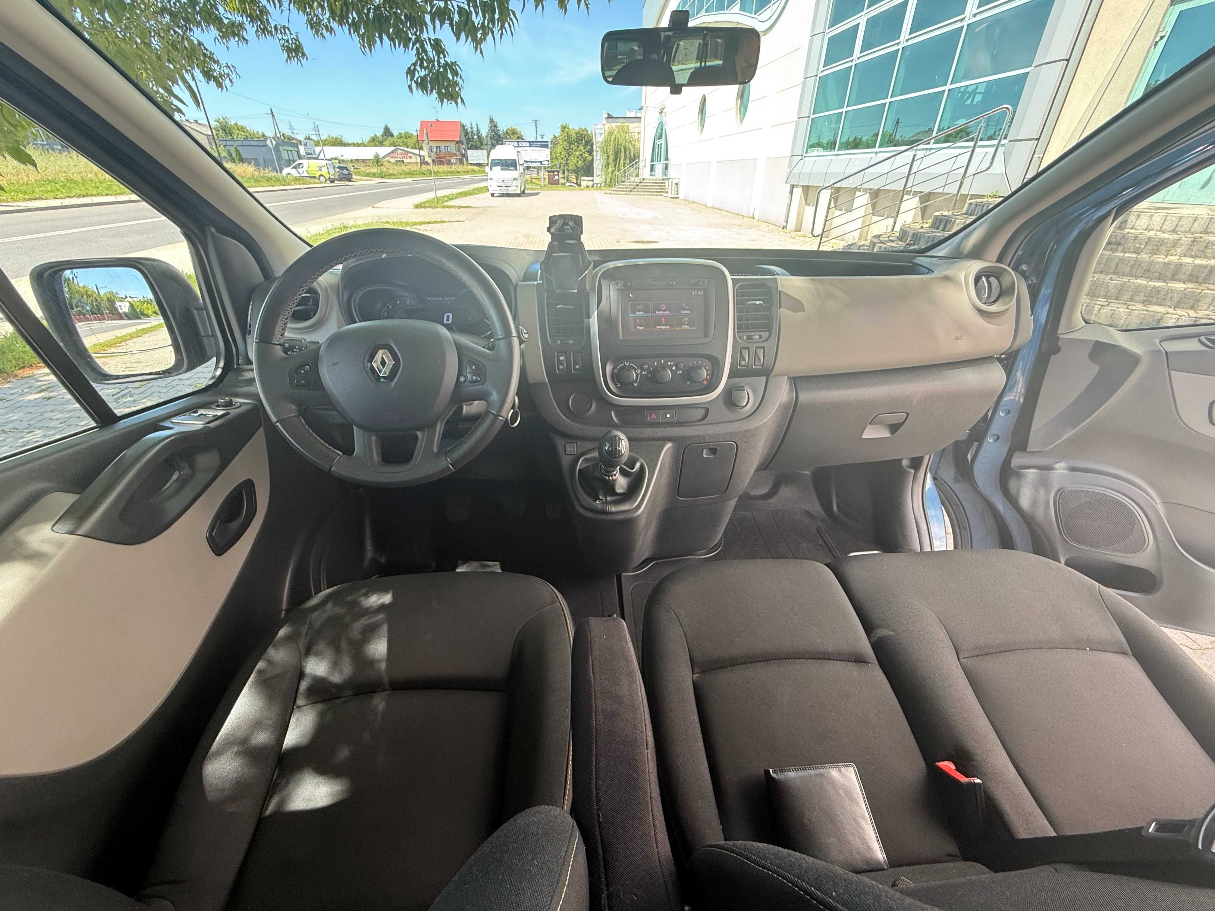 Renault Trafic 125KM JAK NOWY Klima Alu Navi 9miejsc Salon Pl Oryginał