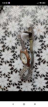 Posrebrzany damski zegarek