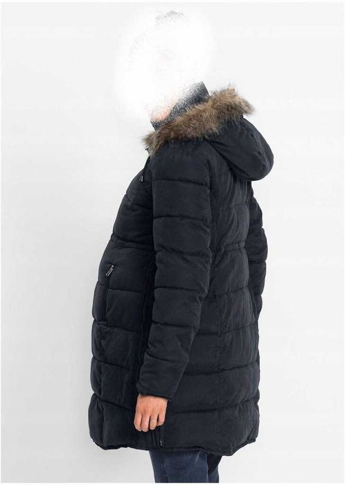 Kurtka ciążowa ocieplana wodoodporna z wkładką niemowlęcą 38