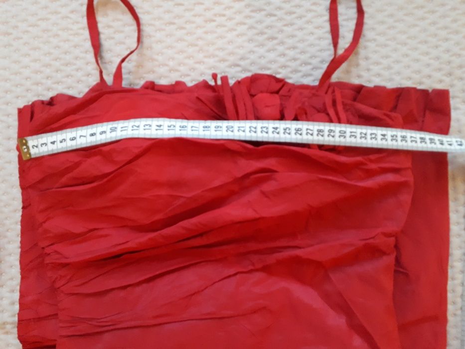 Czerwona sukienka wieczorowa / sylwestrowa rozmiar XS / 34