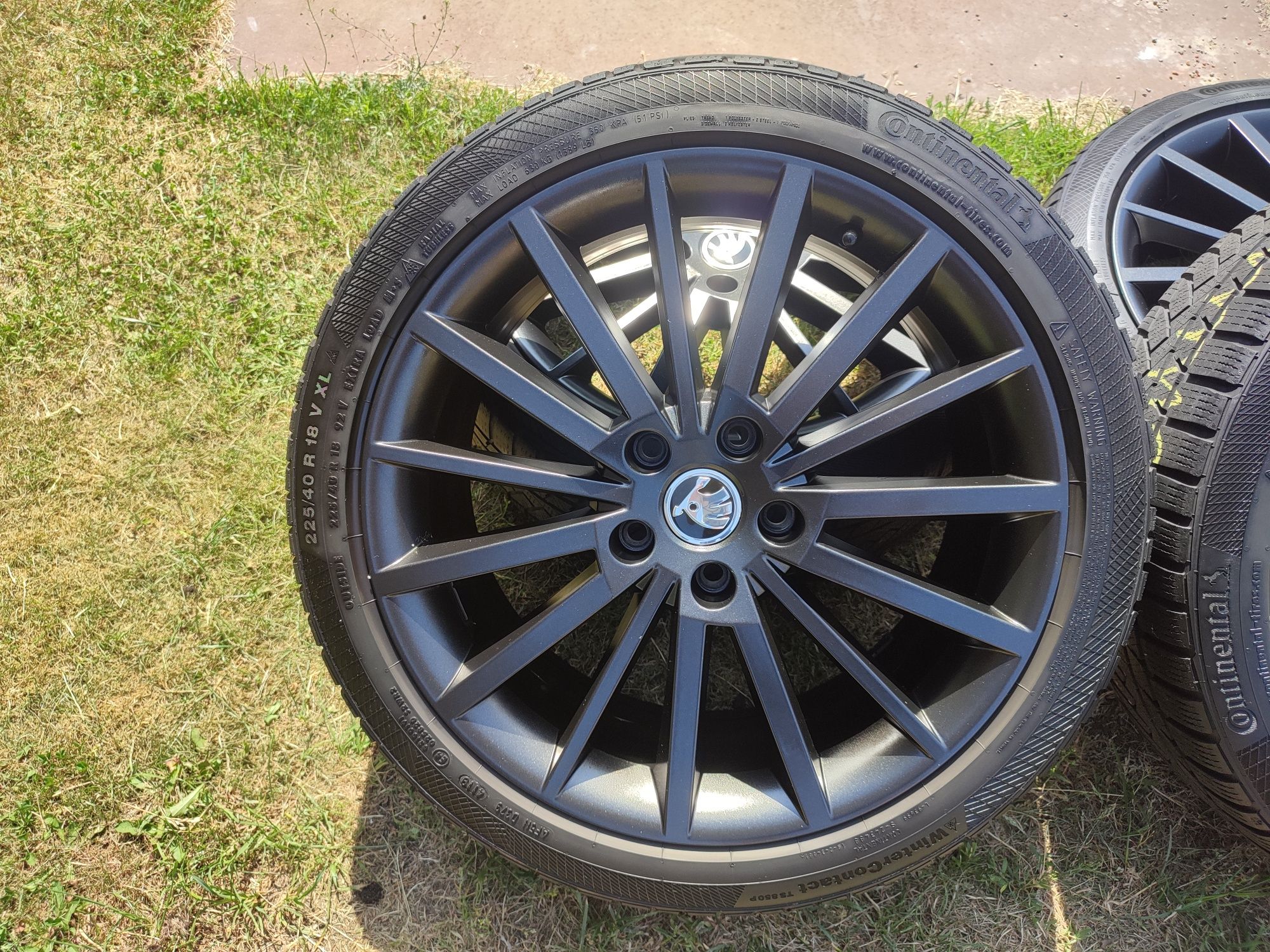 Koła 18 cali Skoda Octavia RS Turini 5x112 Opony Continental 225/40r18