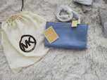 torebka Michael Kors skórzana niebieska crossbodies podwójna