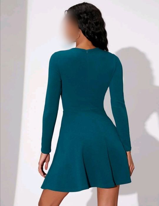 Vestido verde azulado