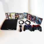 Playstation 3 Slim | 320GB | 10 Gier | 4 PADY | Okablowanie |