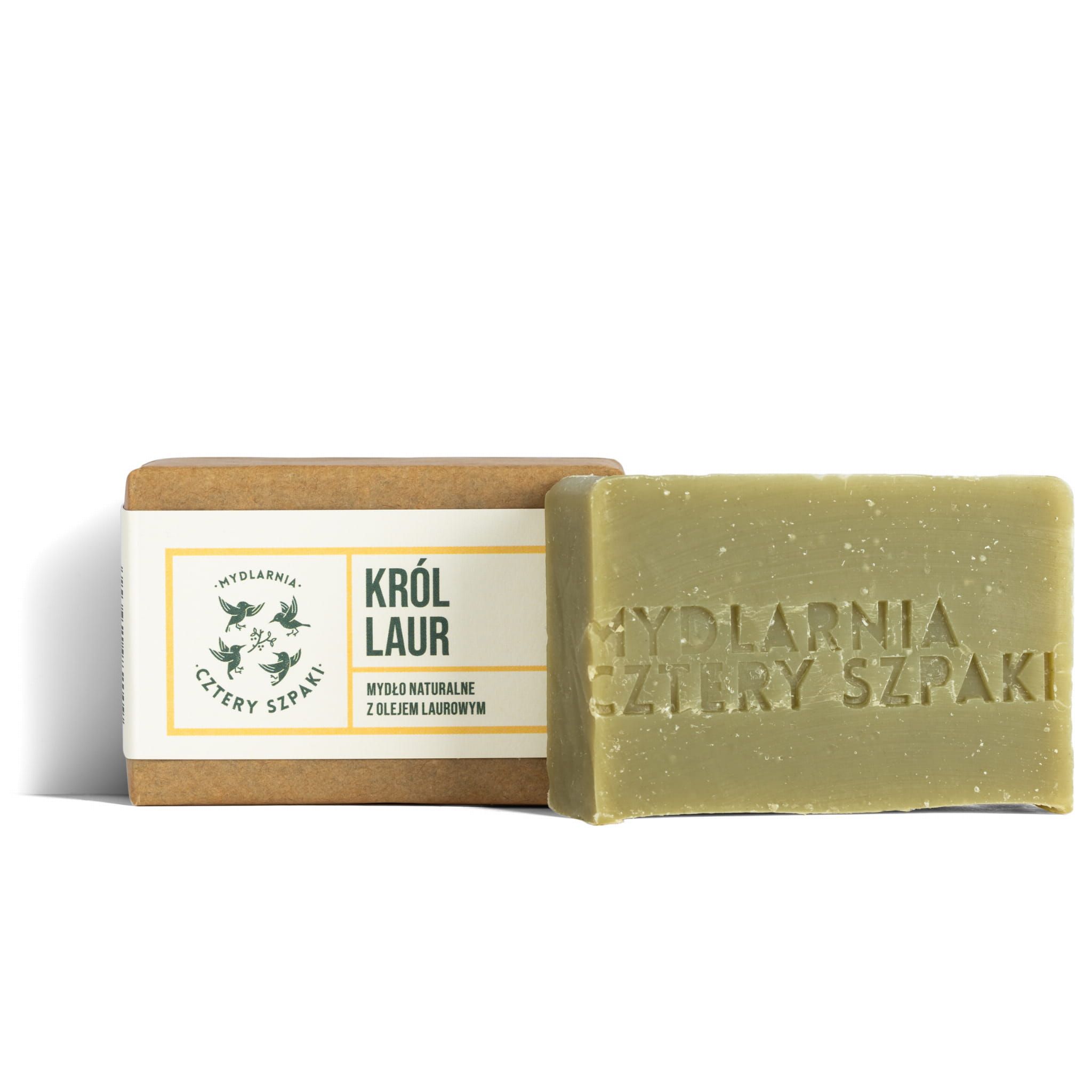 Naturalne mydło w kostce - Król Laur z olejem laurowym, 110 g