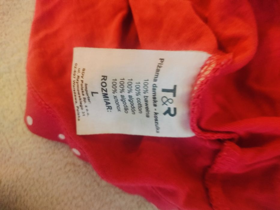 Piżama różowa damska