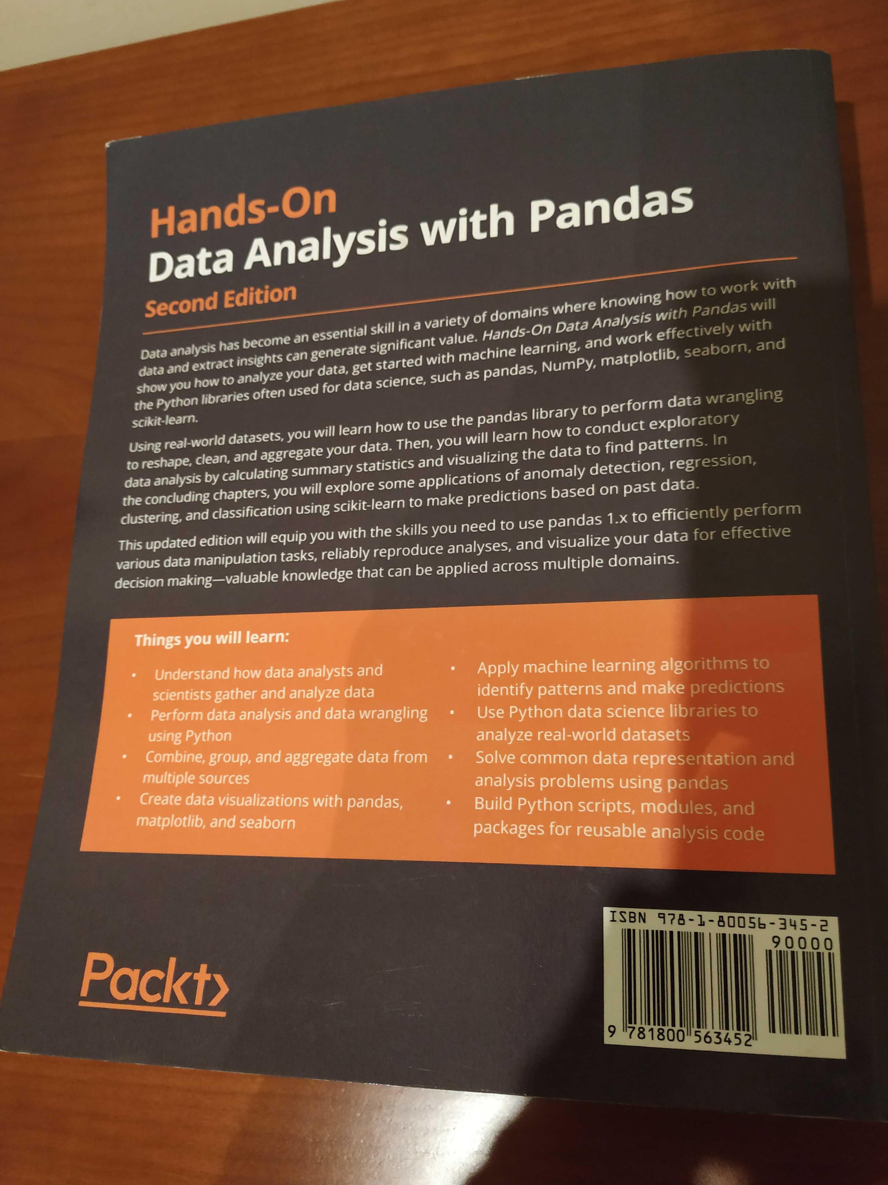 Livro "Hands-On Data Analysis with Pandas - Second Edition"