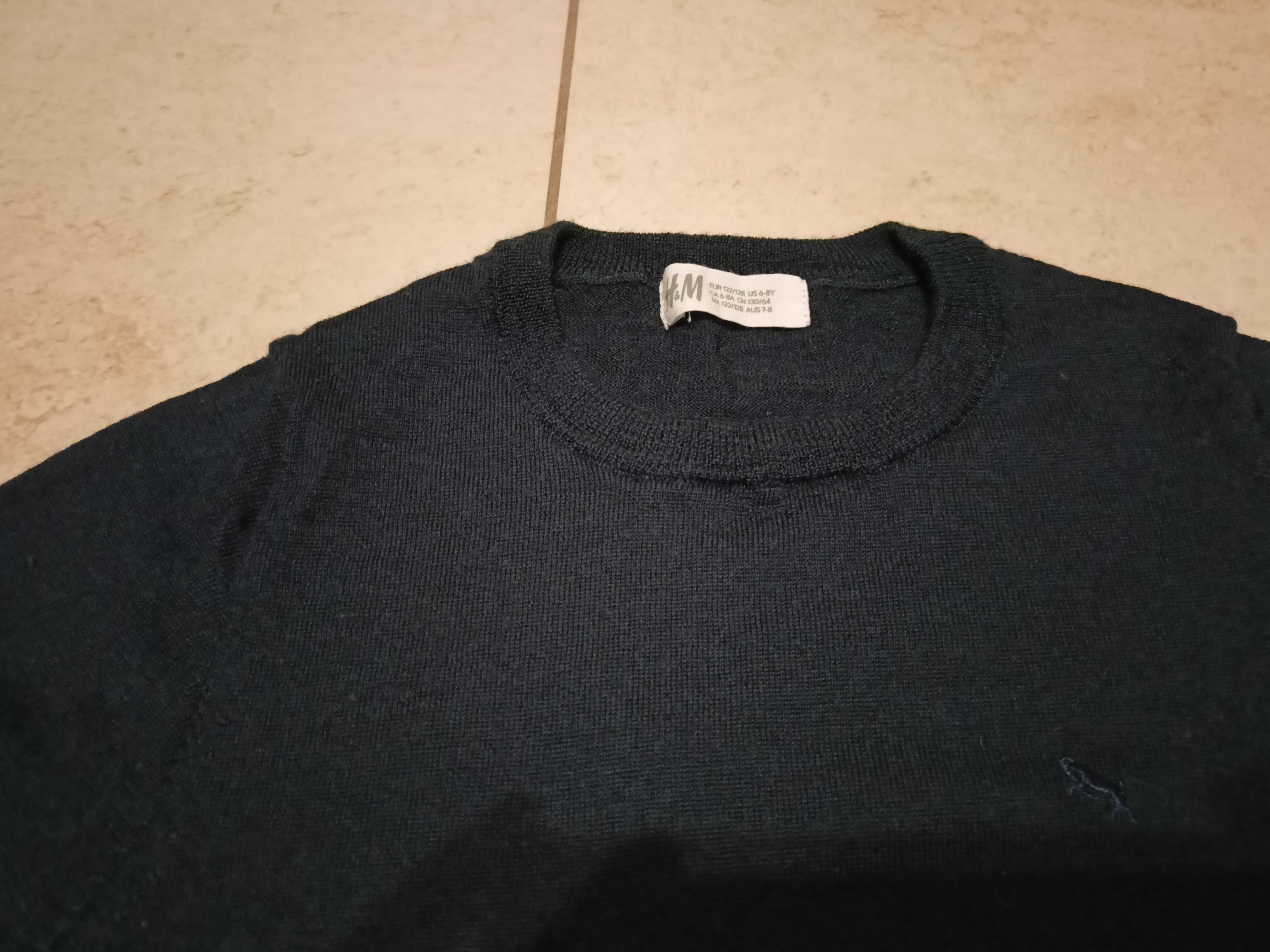 Sweter chłopięcy h&m 122/128