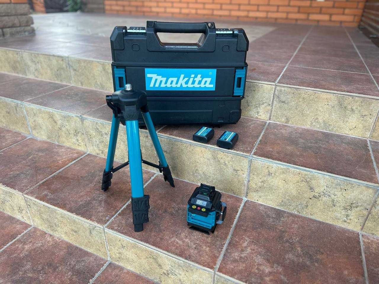Лазерный уровень 4D 16-линейный нивелир Makita 16 лучей +тринога +кейс