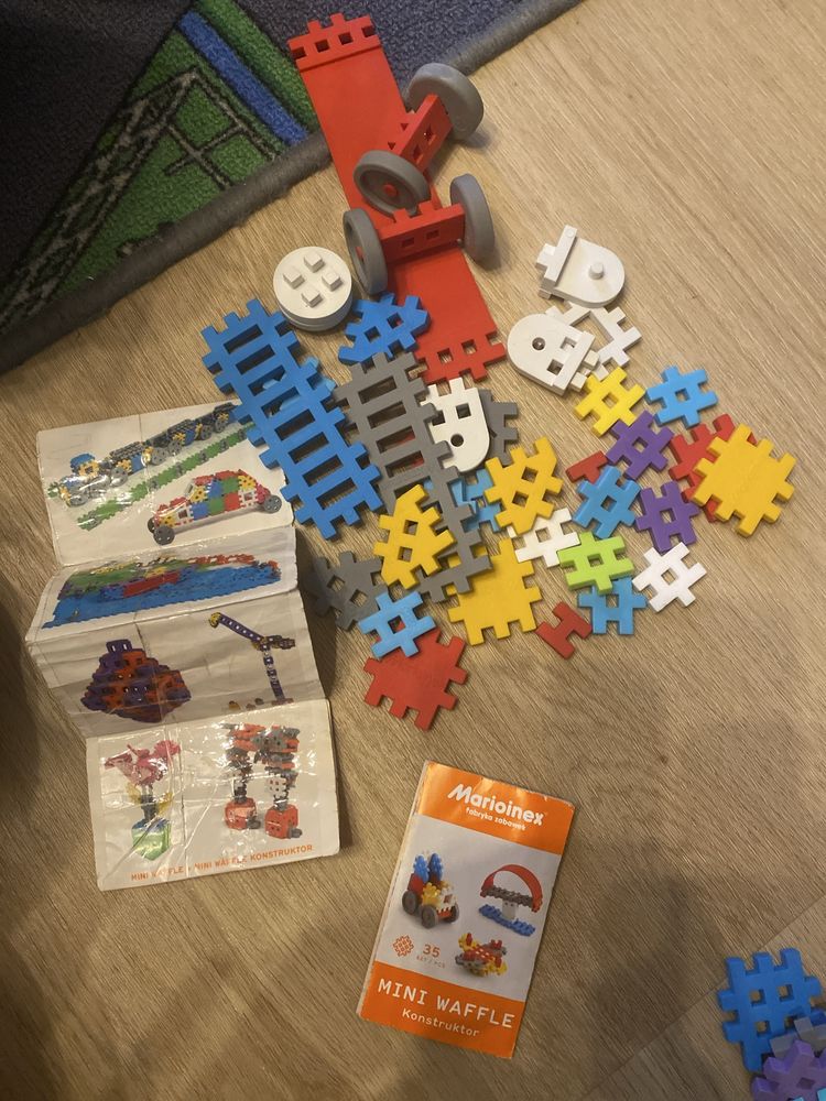 klocki mini wafle konstrukcyjne (386 wafelków + 34 inne kształty)
