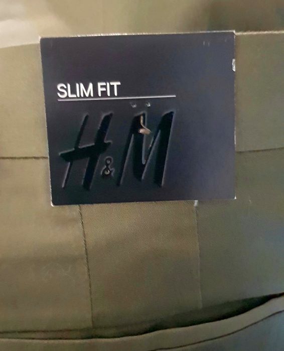 H&M męskie spodnie slim fit M, z metką
