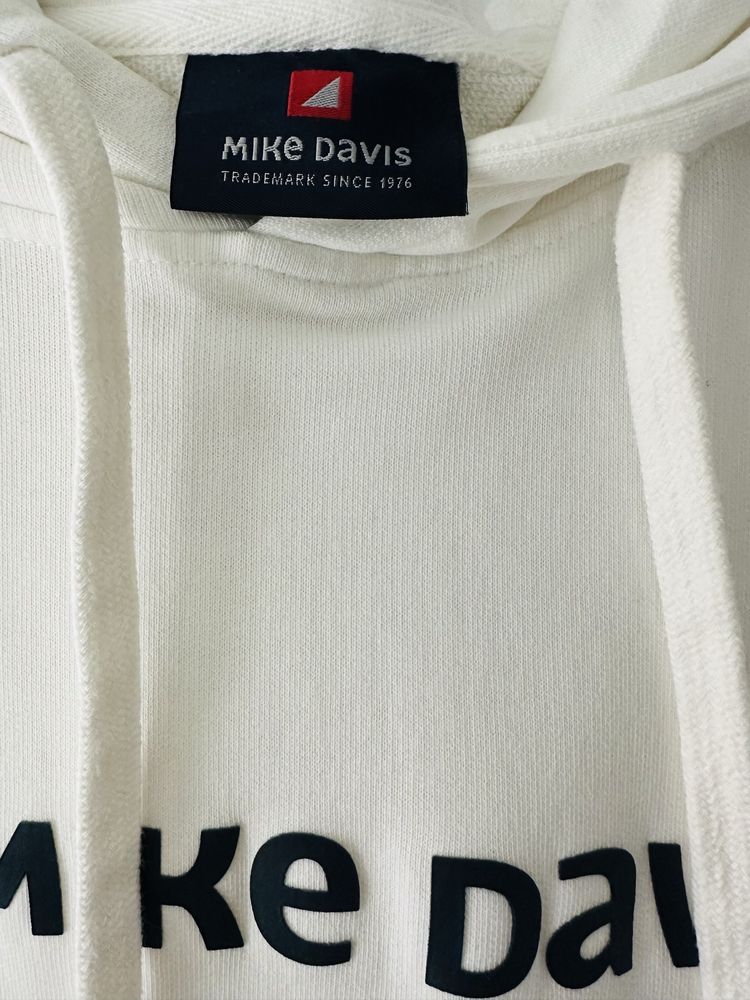 Sweatshirt hoodie com capuz branco pérola tamanho L