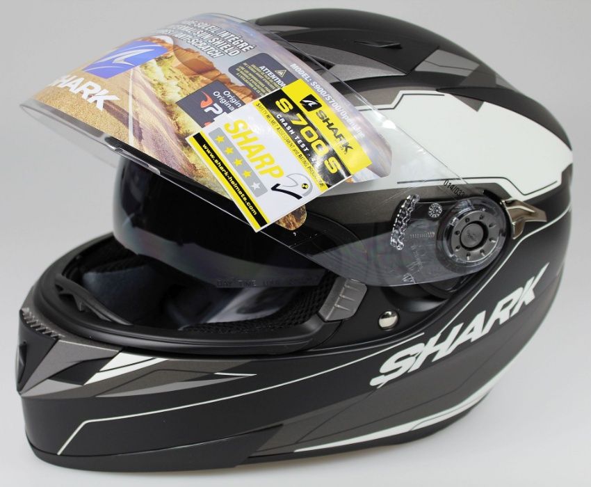 Kask Motocyklowy SHARK S700 S LAB rozm. XS-S Pinlock Blenda NOWY