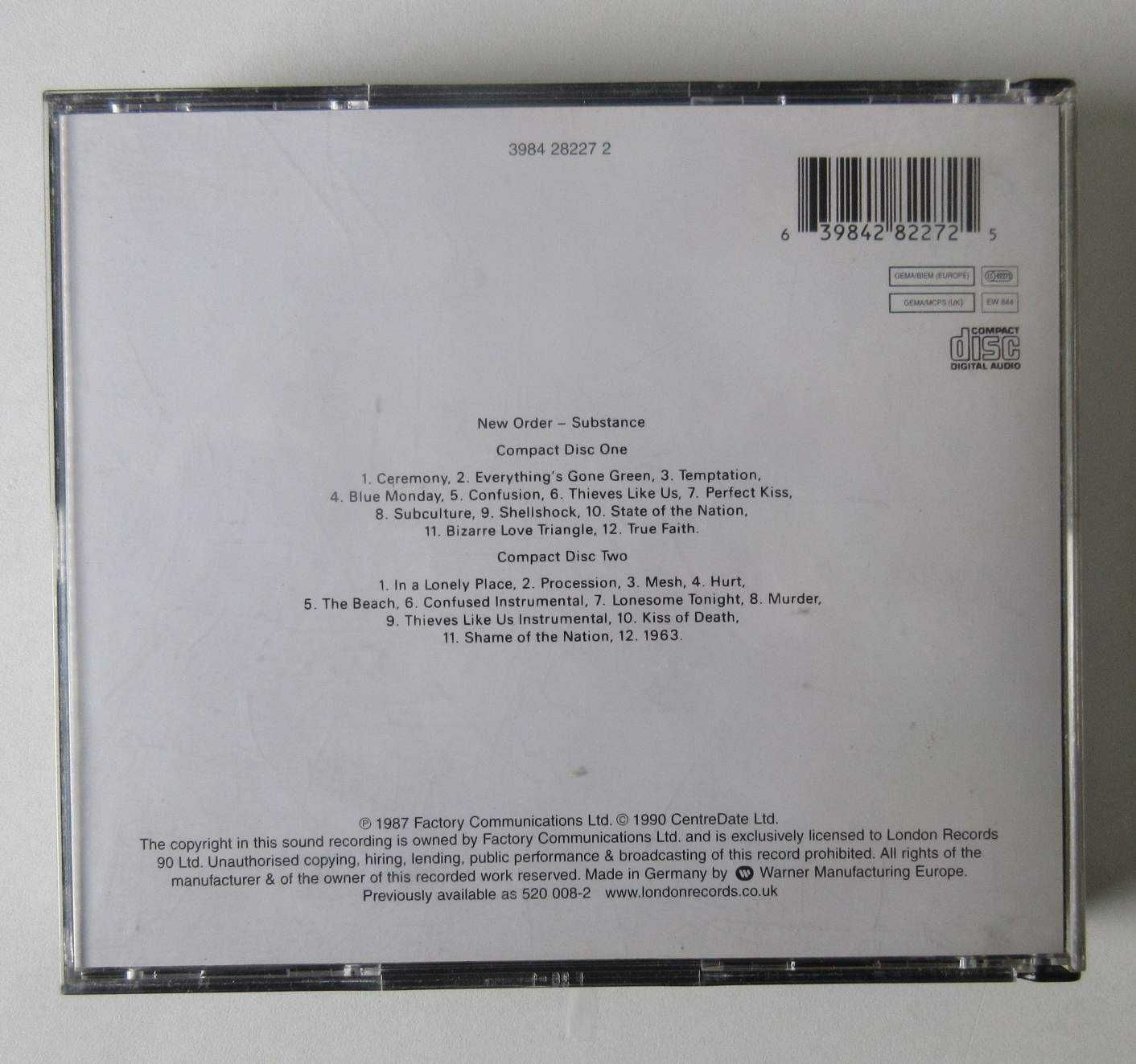 NEW ORDER - Substance 1987 (2 x CD)