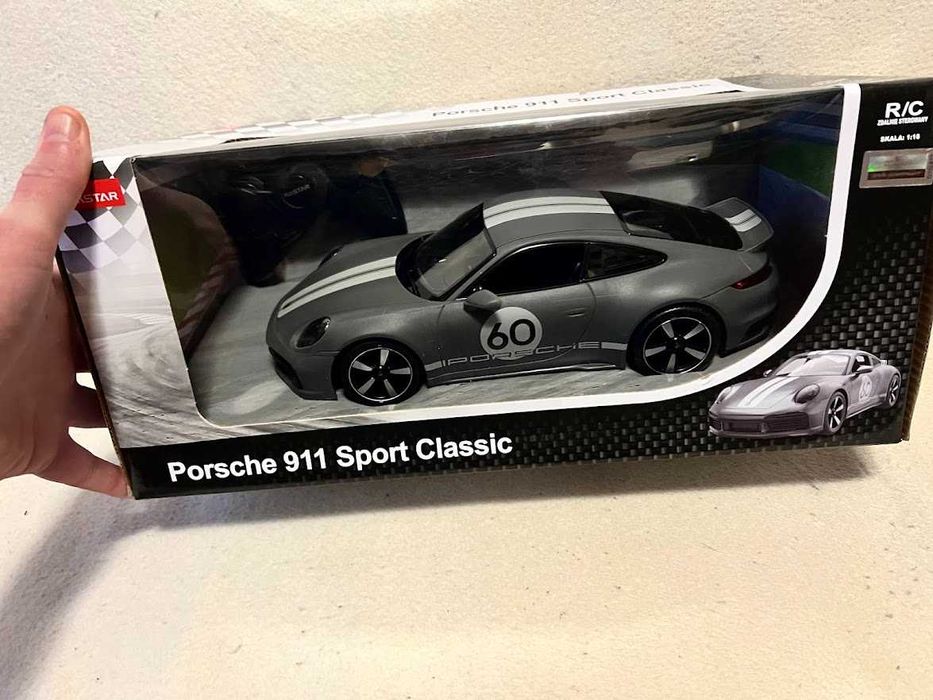Auto zdalnie sterowane RASTAR - 1:16 PORSCHE 911 SPORT CLASSIC szary