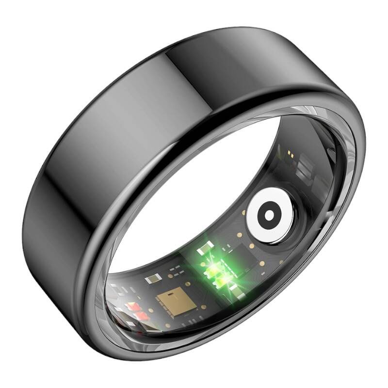 Smart Ring Colmi R02 Pulsometr, Spo2, Sen Do 6 Dni Czarny