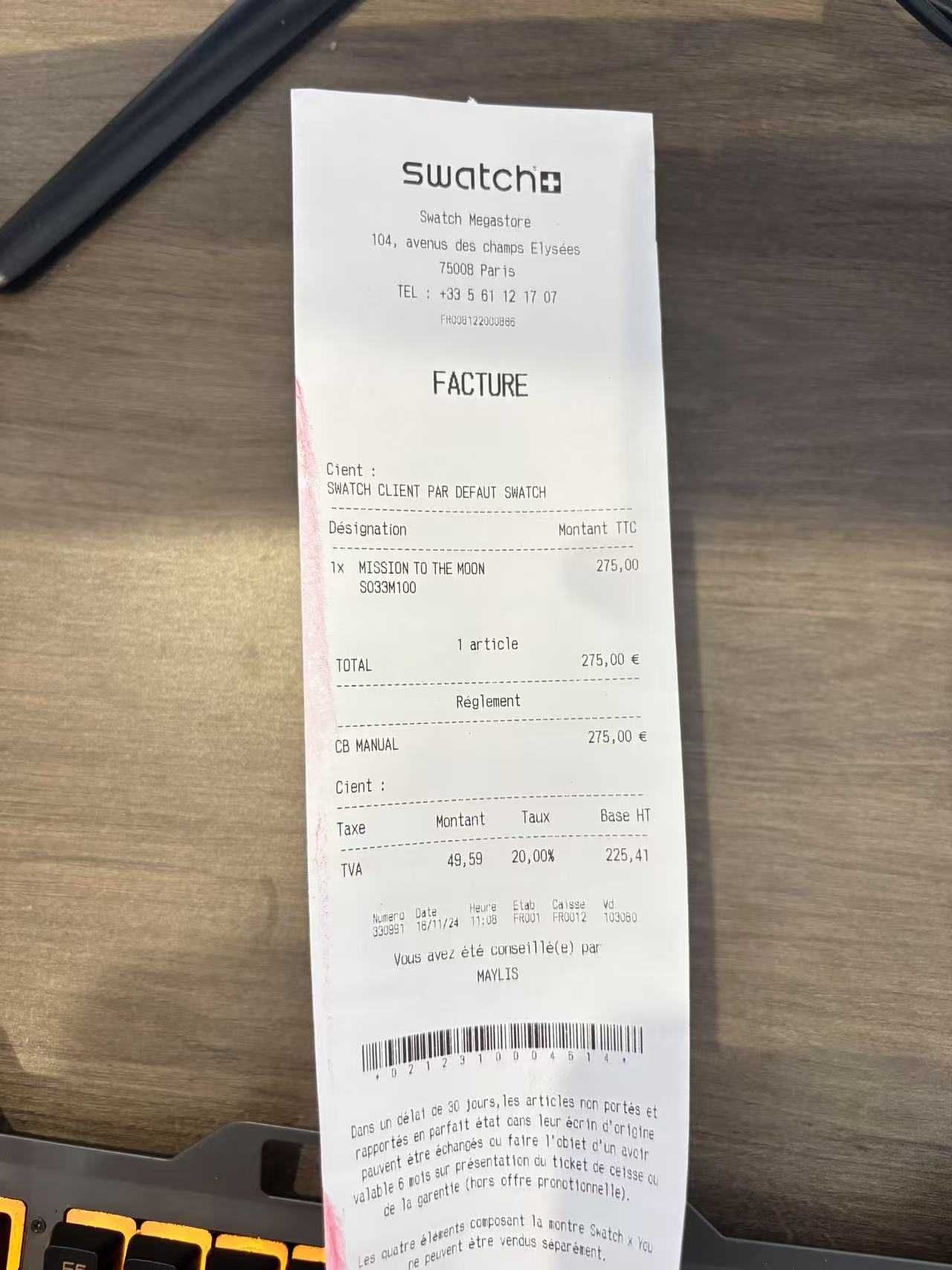 Omega x Swatch So33M100, zegarek z motywem Księżyca