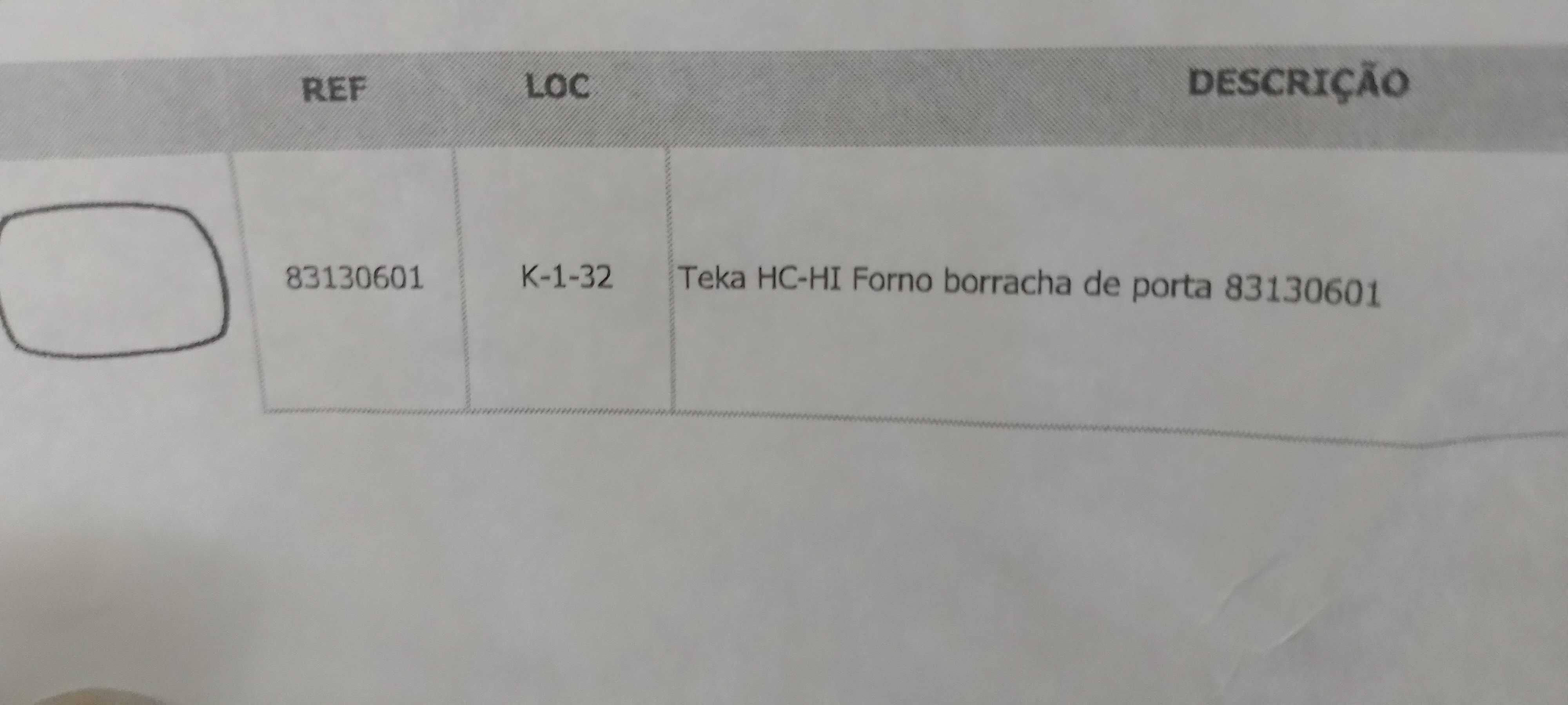 Junta Porta Forno Teka