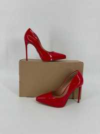 Steve Madden klassy szpilki czerwone do szpica 36 buty na obcasie