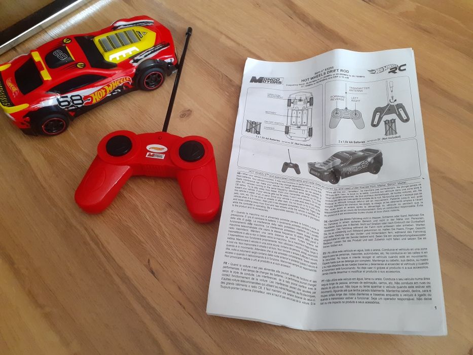 Pojazd zdalnie sterowany RC hot wheels