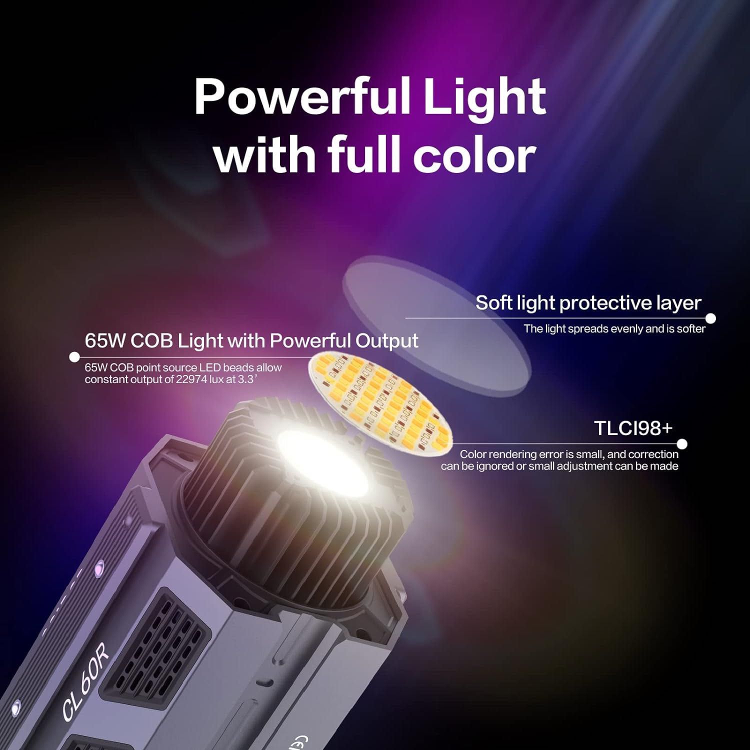 Colbor CL60R RGB LED студійне світло