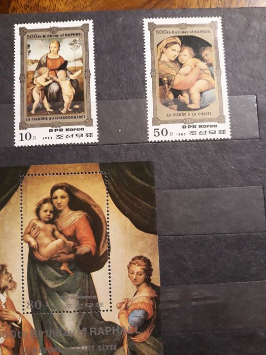 Seria znaczków koreańskich Raphael