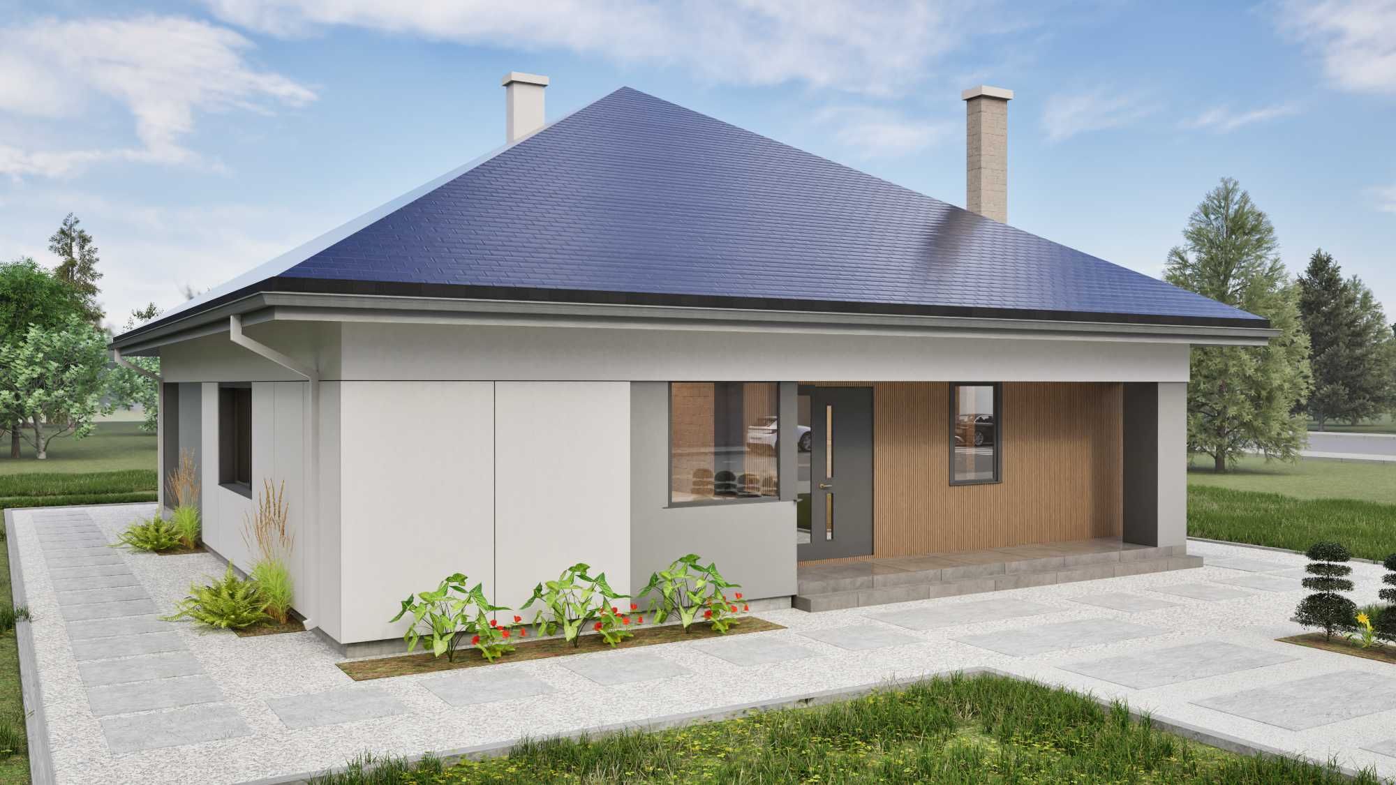 PROJEKT DOMU INDYWIDUALNY - Biuro Projektowe Architekt, projekty domów