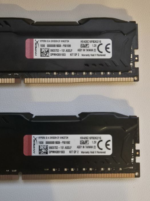 Pamięć RAM HyperX FURY 16GB, DDR4, 2666MHz, CL16, HX426C16FB2K2/16