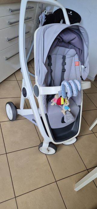 Greentom reversible szary spacerowy przodem tyłem obracana siedzisko