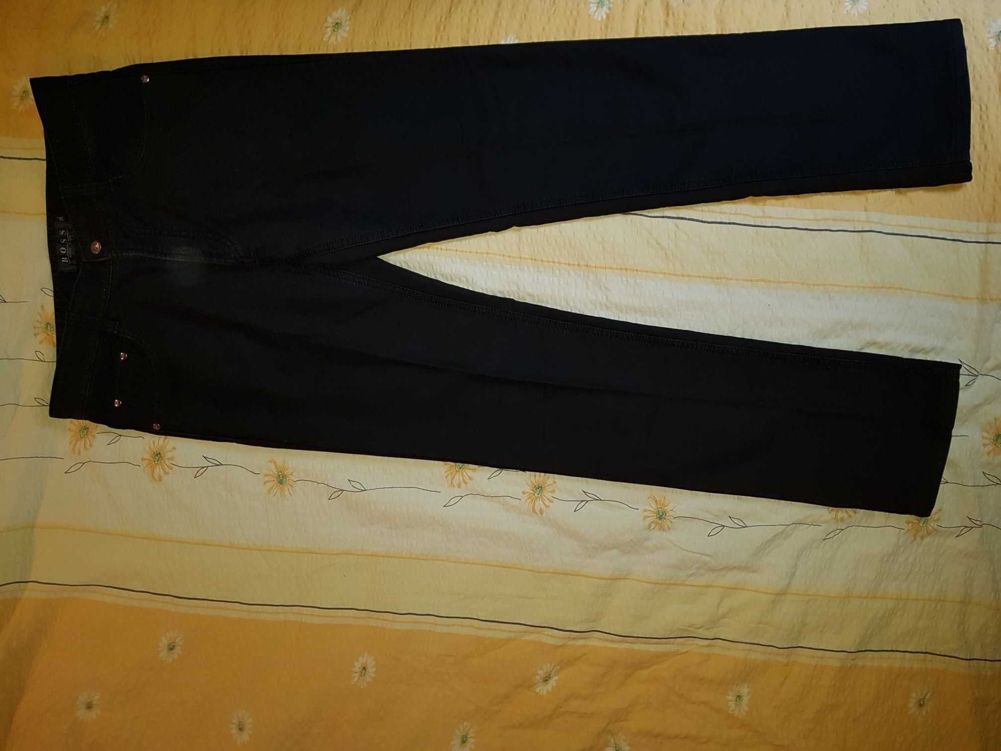 Spodnie męskie czarny jeans Hugo Boss rozm.50