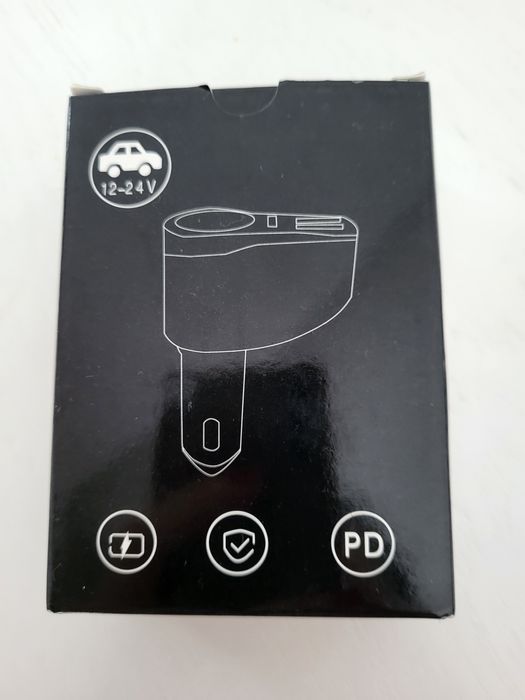 4 w 1 Ładowarka Samochodowa USB C, Wielofunkcyjny Adapter do Zapalnicz