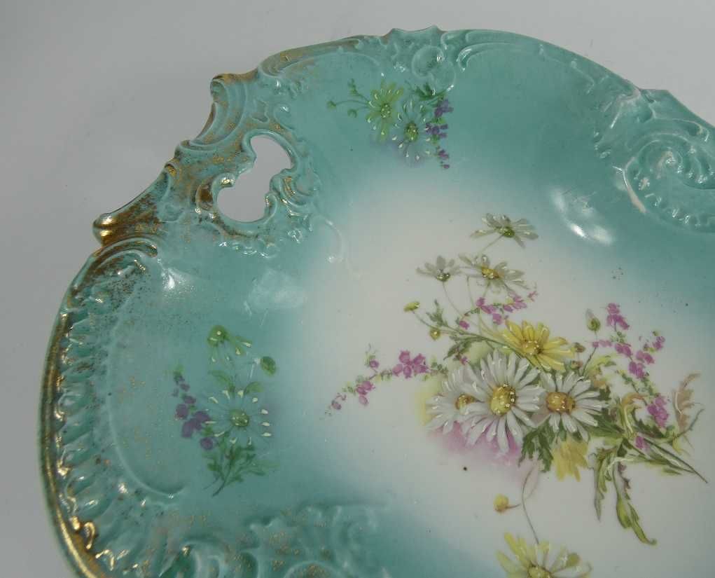 PATERA misa Britannia Porcelain Works Karlsbad Austria kwiat porcelana