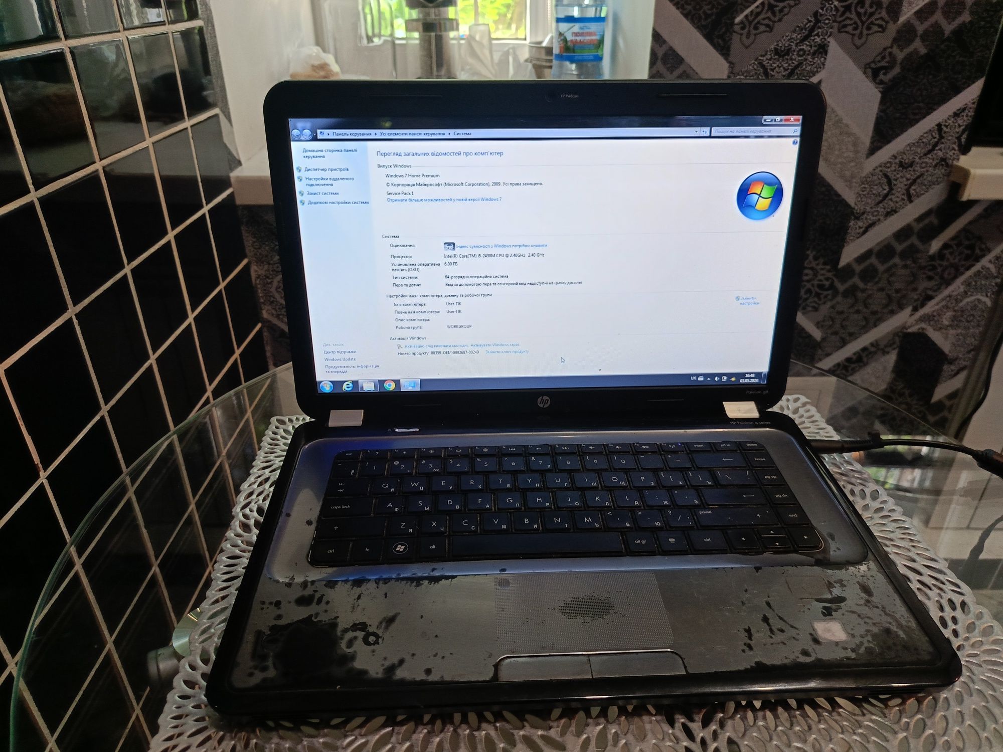 СРОЧНО Hp g6 core i5 6 ram,640 hdd