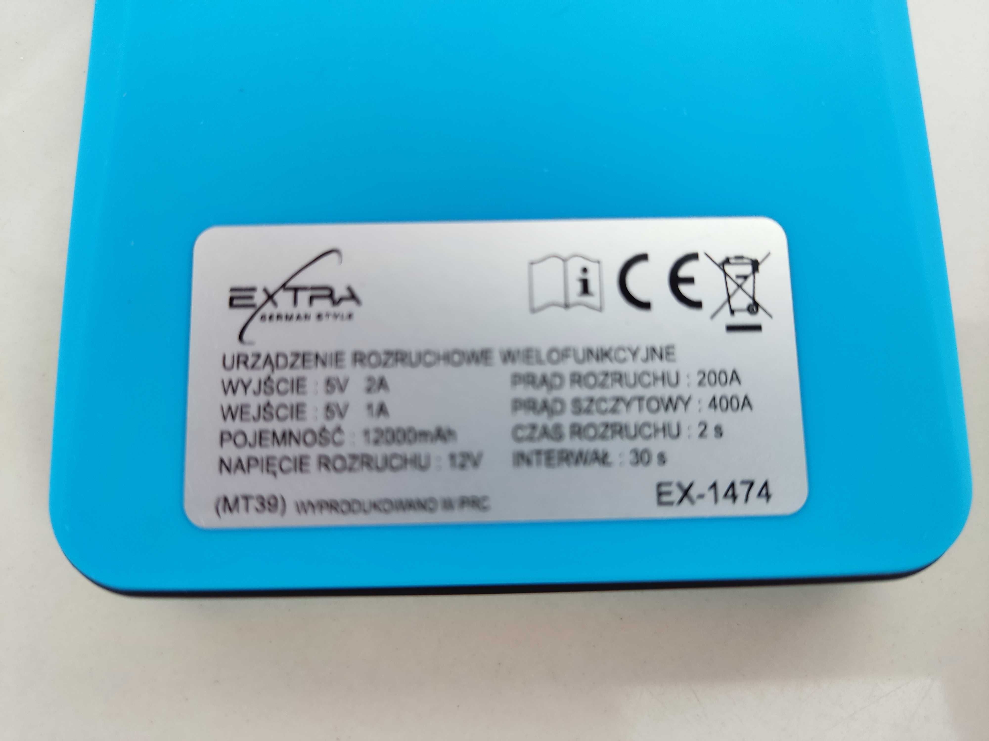 Urządzenie Rozruchowe  12000 mAh Powerbank 12V Starter Booster ZESTAW