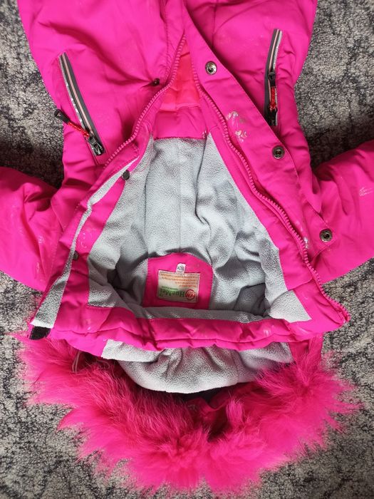 Комбінезон рожевий, теплий, на зиму