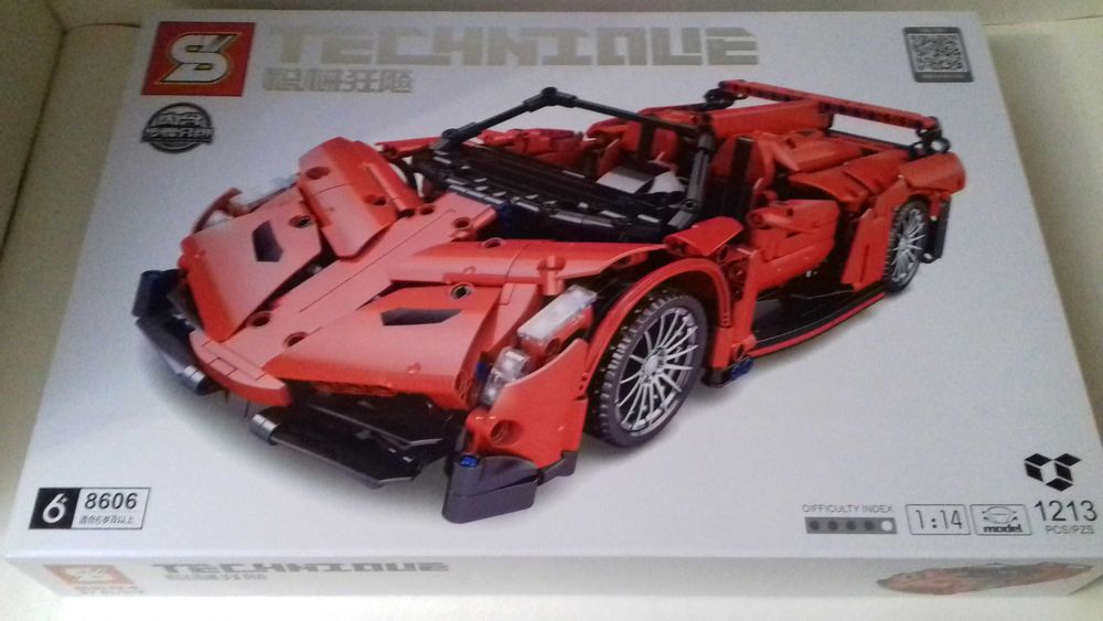 Конструктор 8608 машина Ламборгини SY BLOCK TECHNIQUE 1:14 1282 детал.