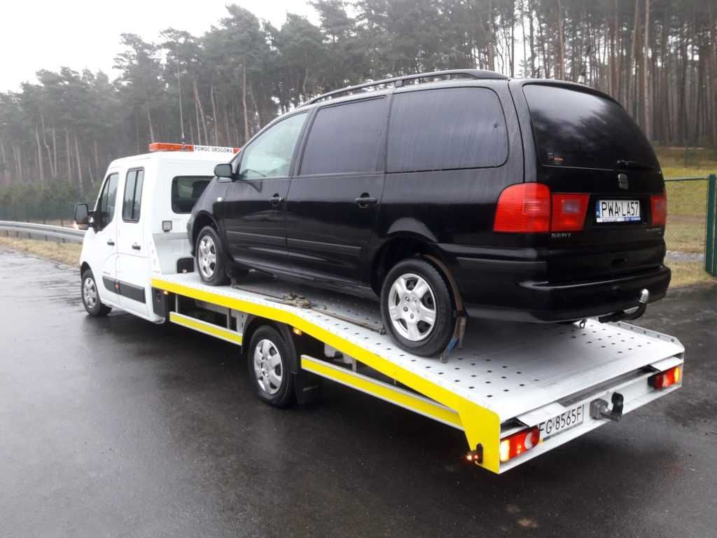 Autolaweta przewóz aut holowanie transport laweta