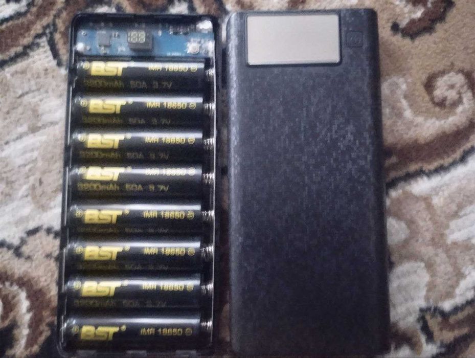 Корпус  Power Bank Case Micro-USB 2 Led для батарей 8x18650