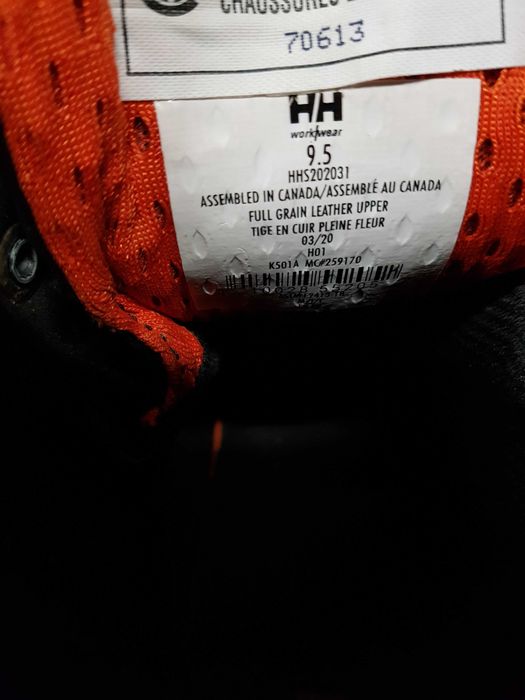 Buty robocze HELLY HANSEN rozm 42,5 wkł 28 cm S3