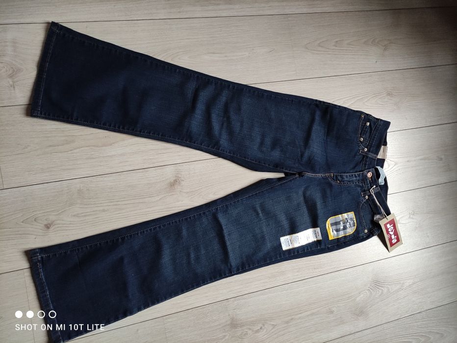 Nowe z metką oryginalne Levi's spodnie jeansowe dżinsy wysoki stan