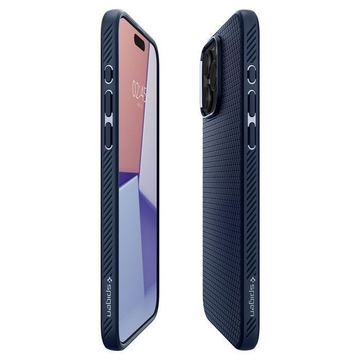 Etui Ochronne Spigen Liquid Air do iPhone 15 Pro - Granatowe