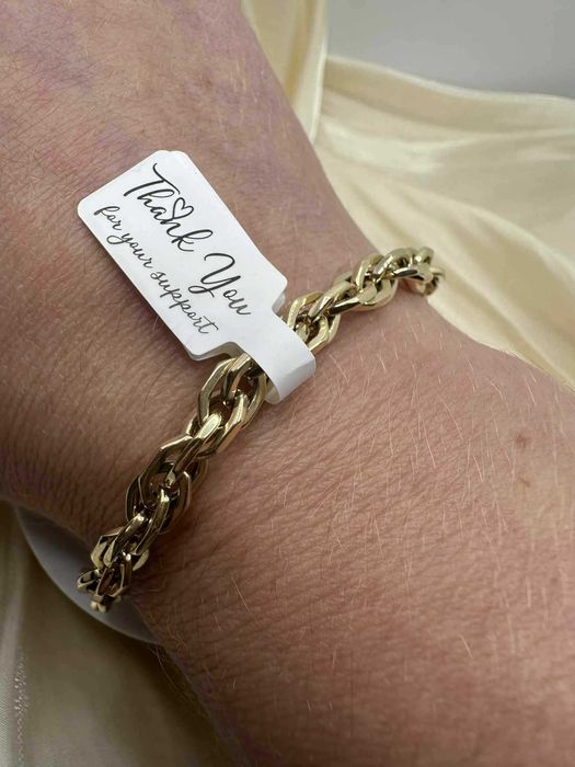 Masywna  złota bransoletka 585 14k 19cm