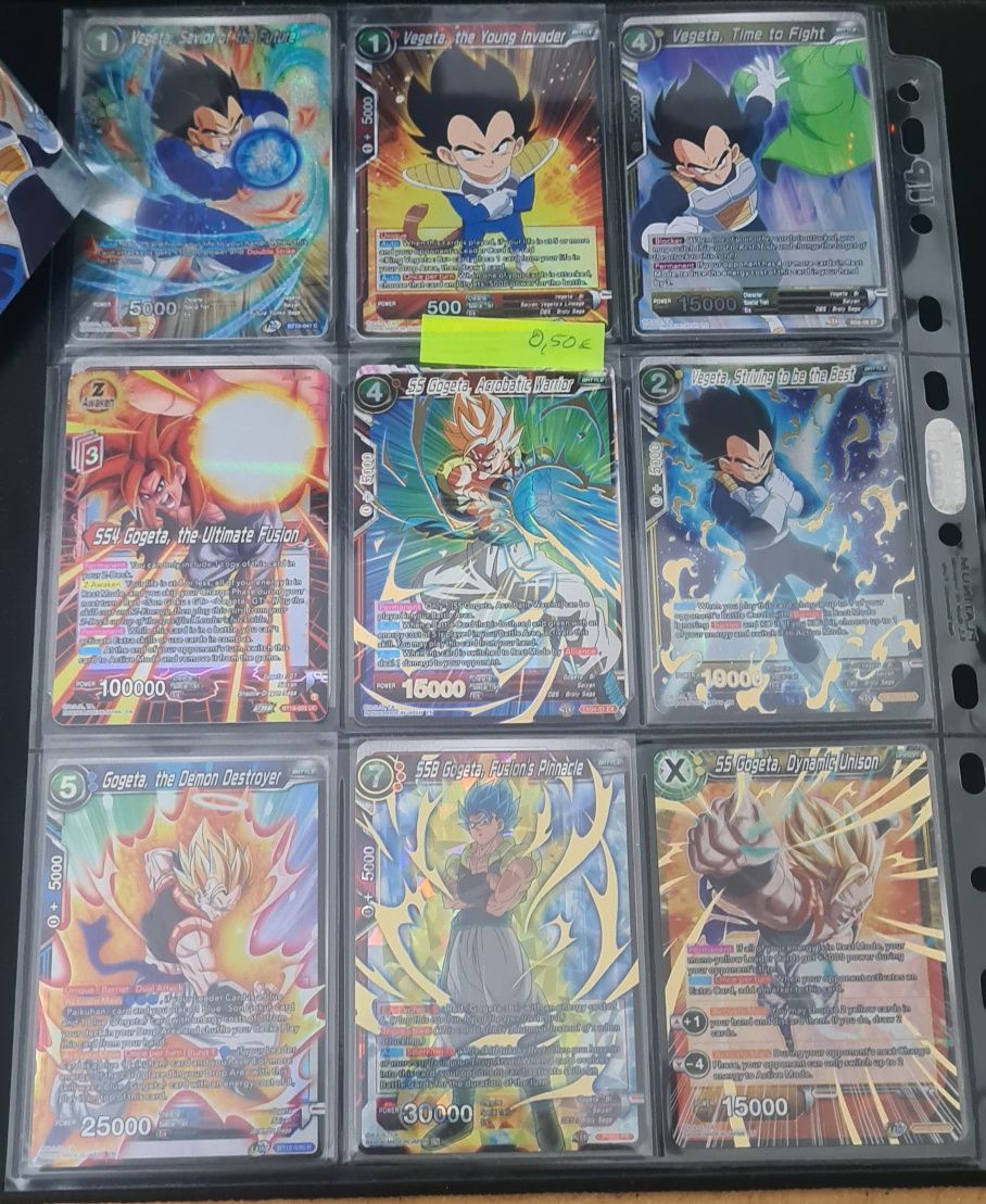 Cartas dragon ball