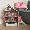 Дерев`яний  будиночок для кукол LOLз з   меблями та рухомим ліфтом
