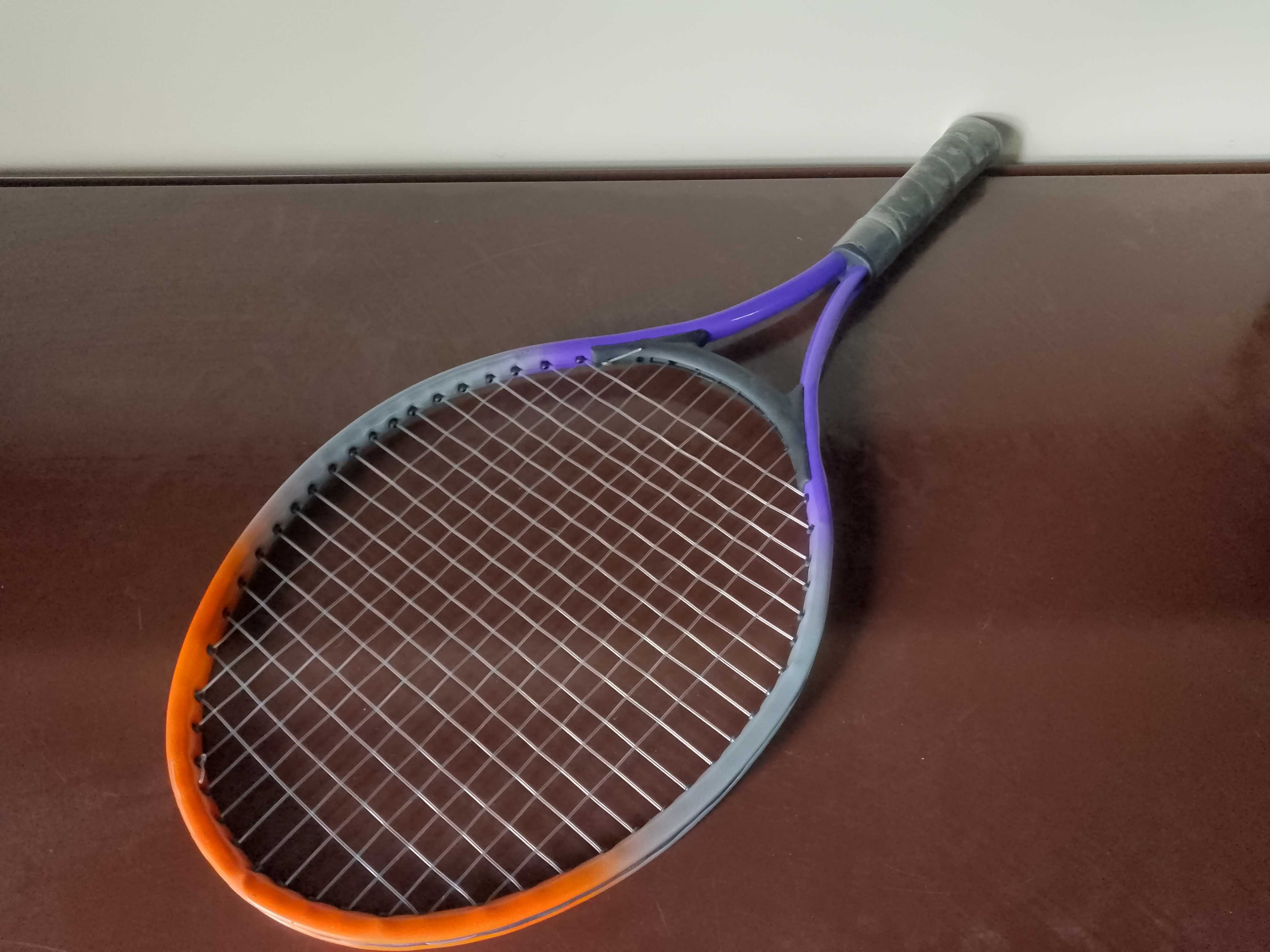 RAKIETY Z PIŁKĄ PALETKI BADMINTON zestaw 2 sztuki lekkie z pokrowcem